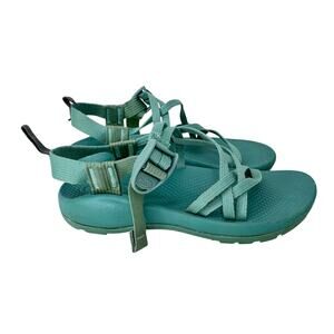 Chaco ZX1 EcoTread Sandal Kid's 4 Green Diamond Classic Fit‎ Slip-Resistant